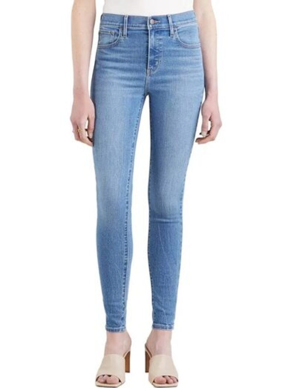 Levi’s 721 Women's Light Blue High-Waisted Super Skinny Jeans Size 28